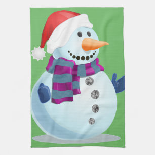 Jolly Snowman Küchentuch