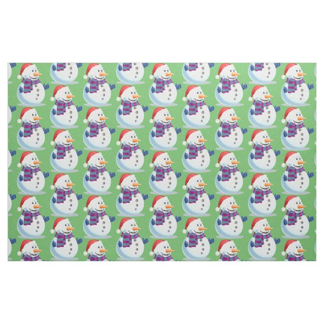 Jolly Snowman Stoff (Fat Quarter (45,7 x 55,9 cm))