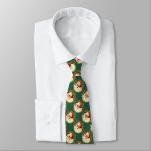Jolly St Nicholas Pattern Weihnachten Krawatte