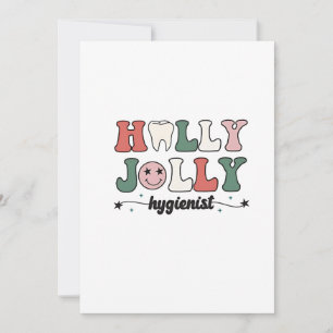 Jolly und Hygienist Zahnarzt Weihnachten Dankeskarte