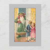 Jolly Viktorianisch Father Christmas with Children
