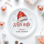 Jolly Weihnachtsmannmütze Baby Shower Pappteller<br><div class="desc">Feiern Sie die bevorstehende Ankunft Ihres kleinen Freudenbündels mit einem Schuss nordpolnischer Magie! Unsere Jolly Red Hat Santa Baby Duschkollektion strahlt mit festlichem Beifall aus. Sie besticht durch klassische Motive in Rot-Weiß-Weihnachtsmannmütze, spielerische Urlaubselemente und gemütliche Winterbilder. Diese Kollektion ist perfekt für ein Baby oder ein Weihnachtslied der Zukunft geeignet und...</div>