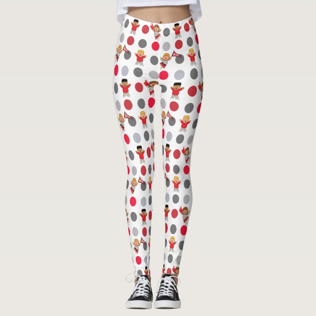 JollyKins Cheerleader und Polka Dots Leggings (Vorderseite)