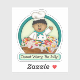 JollyKins Donut Green Aufkleber