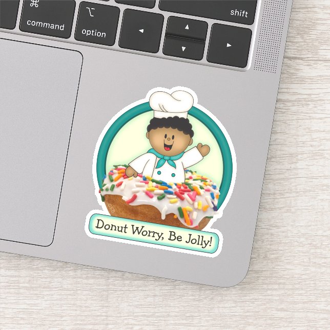 JollyKins Donut Green Aufkleber (Detail)