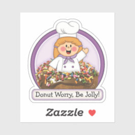 JollyKins Donut Purple Aufkleber