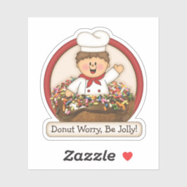 JollyKins Donut Red Aufkleber