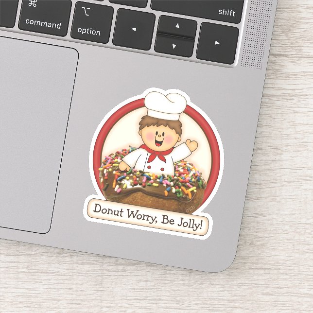 JollyKins Donut Red Aufkleber (Detail)