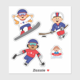 JollyKins Winter Paralympians  Aufkleber