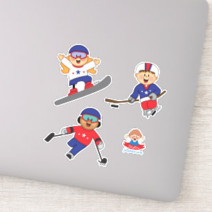 JollyKins Winter-Paralympics-Teilnehmer Aufkleber