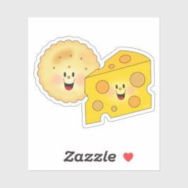 JollyKinsKäse und Crackers Aufkleber