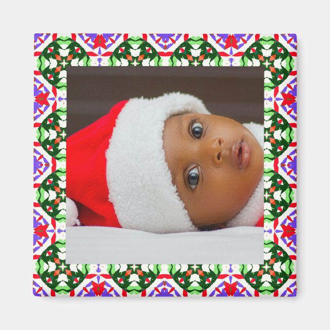 Joly and Festive Christmas Foto Picture Frame M Magnet (Vorne)