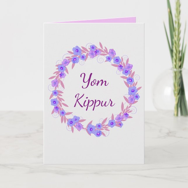 Jom Kippur Ausdruck Karte (Vorderseite)