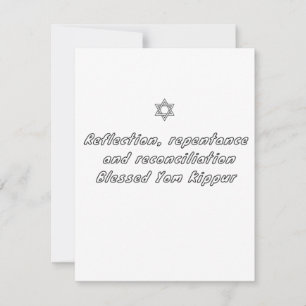 Jom Kippur Feiertagskarte
