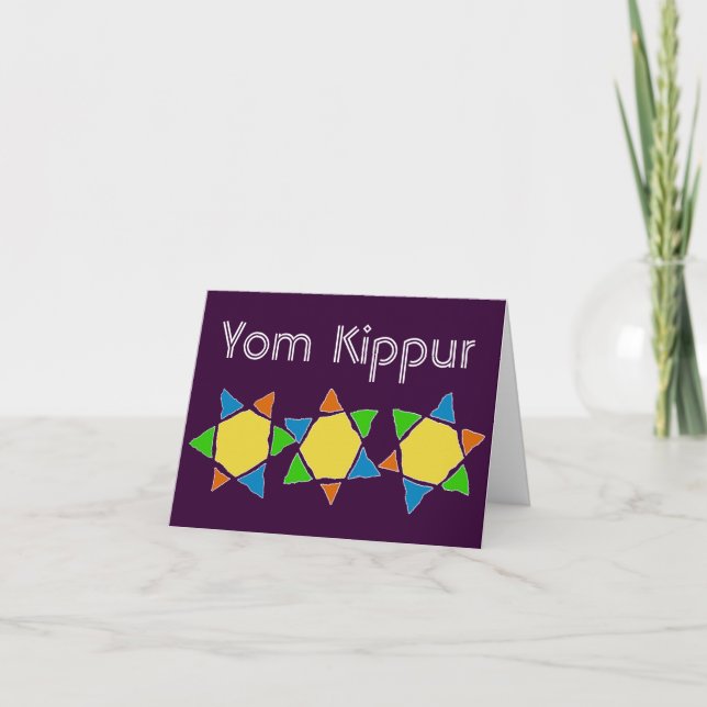 Jom Kippur Karte (Vorderseite)