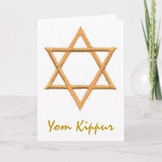 Jom Kippur Karte (Vorderseite)