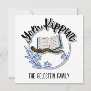 Jom Kippur Personalisierter jüdischer Feiertag Feiertagskarte