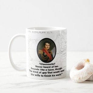 Jomini denkt, dass Clausewitz ein Verlierer ist Kaffeetasse