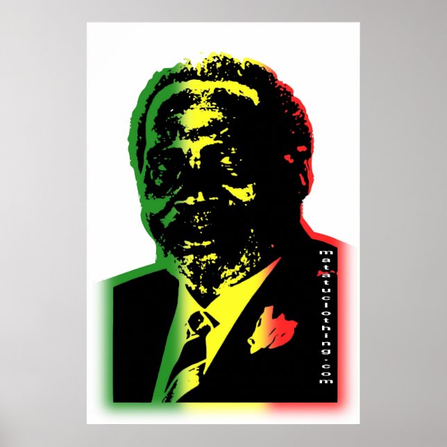 Jomo kenyatta gefürchtetes Farbposter Poster (Vorne)