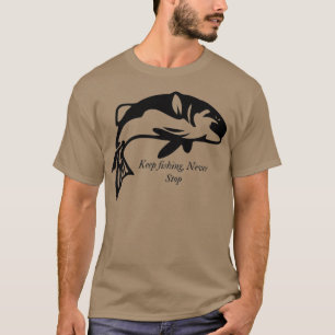 Jon B inspiriert Behalt Fischen nie aufhören T-Shirt