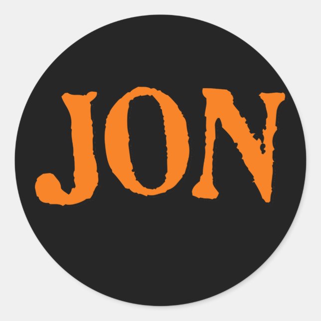 Jon Instant Costume Runder Aufkleber (Vorderseite)
