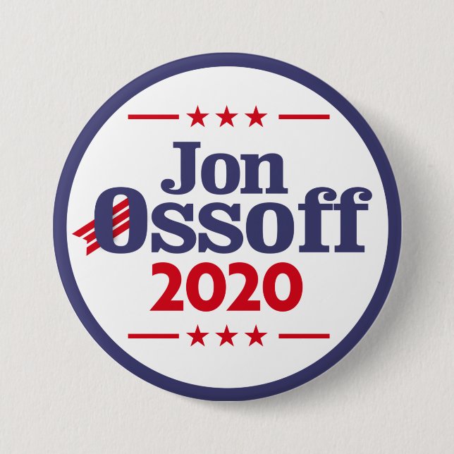 Jon Ossoff 2020 Button (Vorderseite)