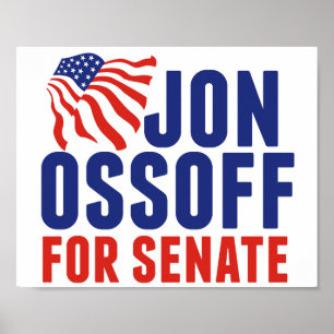 Jon Ossoff für den Senat Wahlen 2026 Georgia Poster