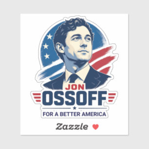 Jon Ossoff Für ein besseres Amerika Politik Aufkleber