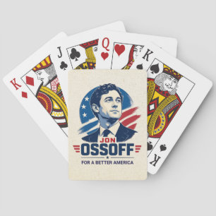 Jon Ossoff Für ein besseres Amerika Politisch Spielkarten