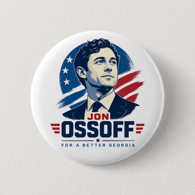 Jon Ossoff für ein besseres Georgia Button (Vorderseite)