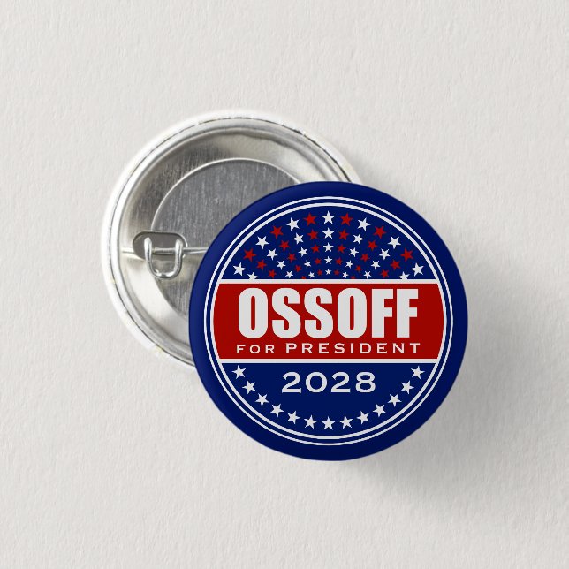 Jon Ossoff für Präsident 2028 Button (Vorne & Hinten)