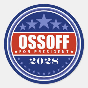 Jon Ossoff für Präsident 2028 Runder Aufkleber