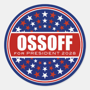 Jon Ossoff für Präsident 2028 Runder Aufkleber