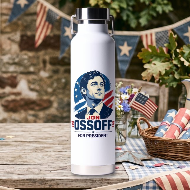 Jon Ossoff für Präsident 2028   Trinkflasche (Von Creator hochgeladen)