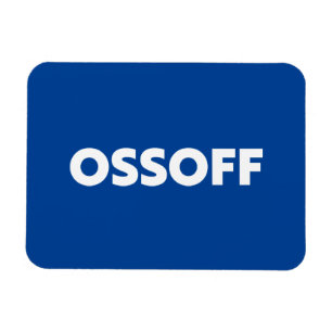 Jon Ossoff Georgia Senat Absturz blau weiß Magnet