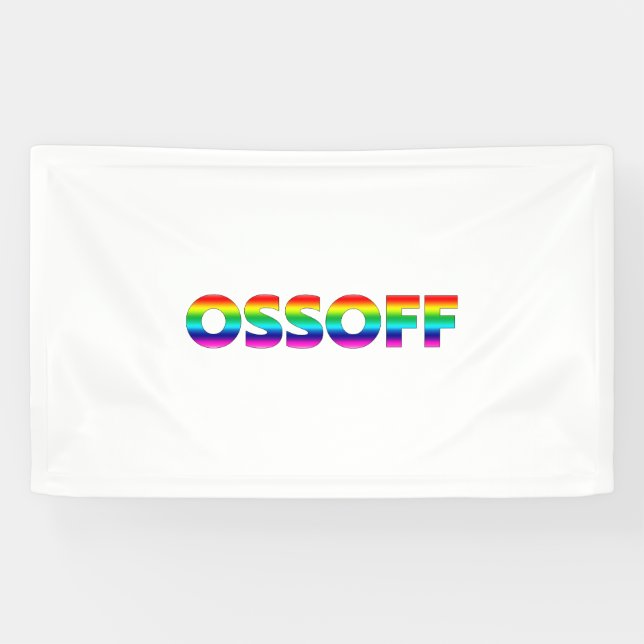 Jon Ossoff Georgia Senat Runoff Stolz lgbtq lgbt Banner (Horizontal)