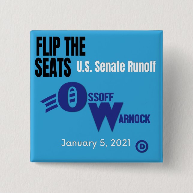 Jon Ossoff & Rev. Raphael Warnock Button (Vorderseite)