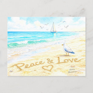 Jon Seagull - Frieden & Liebe Postkarte
