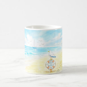 Jon Seagull - Frieden & Liebe retten die Welt Kaffeetasse
