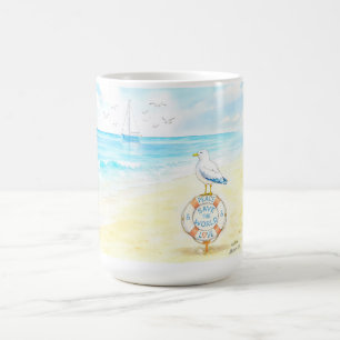 Jon Seagull - Frieden und Liebe retten die Welt Kaffeetasse