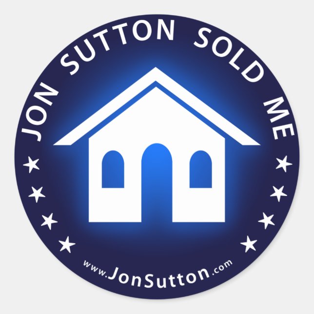 Jon Sutton Sold Me Runder Aufkleber (Vorderseite)
