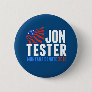 Jon Tester für den Senat von Montana 2018 Button