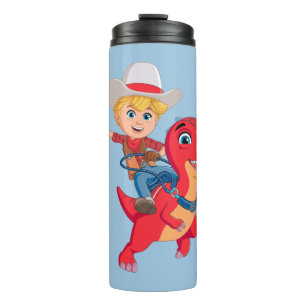 Jon und Blitz Dino Ranch Thermosbecher