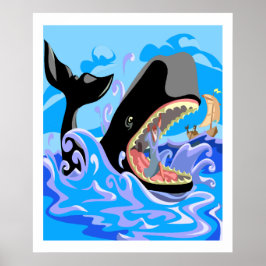 Jonah im Whale-Poster Poster