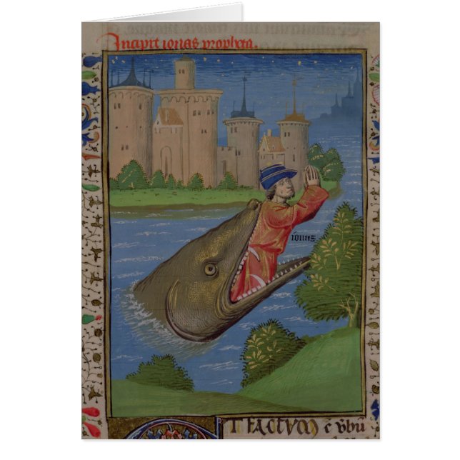 Jonas et la baleine, de la bible en Jean XXII (Devant)