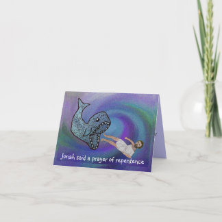 Jonas et la carte de Rosh Hashanah de baleine