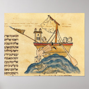 Jonas gegessen durch den Wal Poster