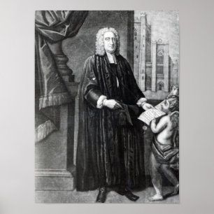 Jonathan Swift, graviert von Andrew Miller, 1743 Poster