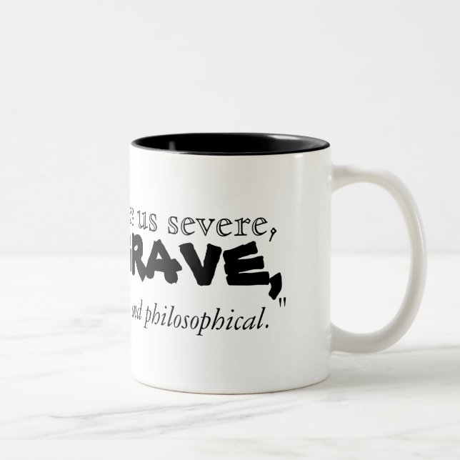 Jonathan Swifts Zitat über Kaffee - Tasse (Rechts)