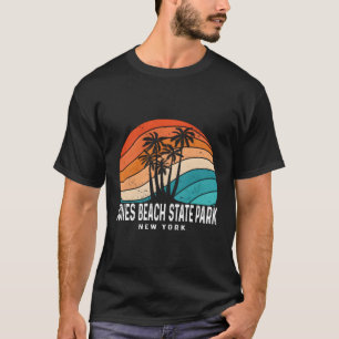 Jones Beach Staat Park New York Palm Tree Beach T-Shirt